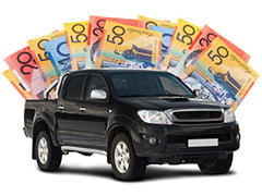 Toyota HiLux being bought for cash